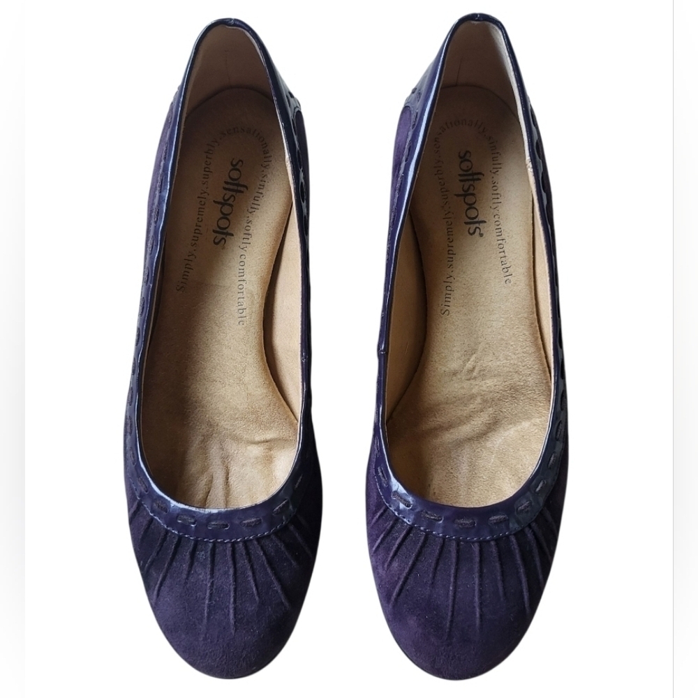 Softspots Sheridan Purple Suede Comfort Pumps Size 9 Narrow - Picture 2 of 7